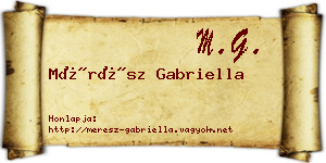 Mérész Gabriella névjegykártya